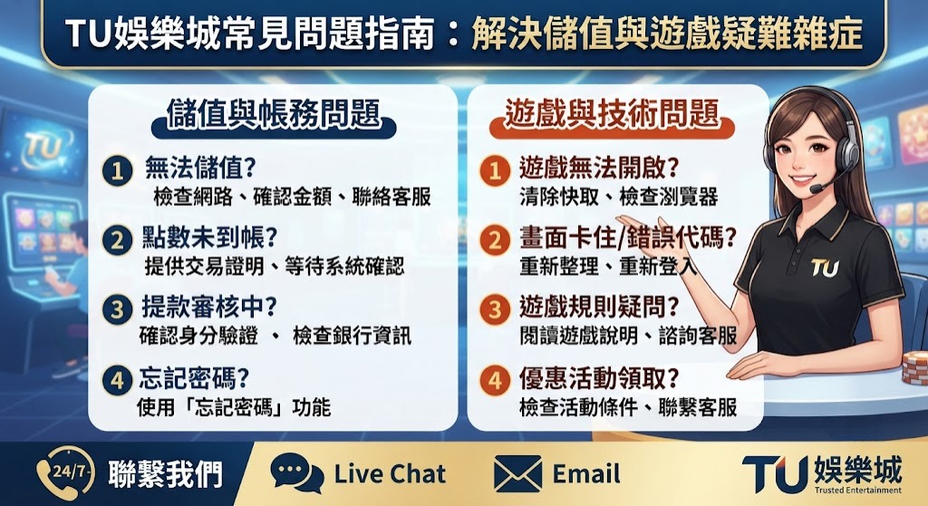 解決儲值與遊戲疑難雜症
