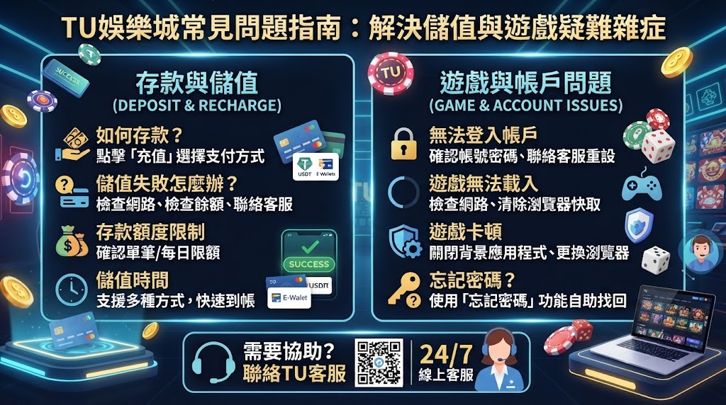 解決儲值與遊戲疑難雜症